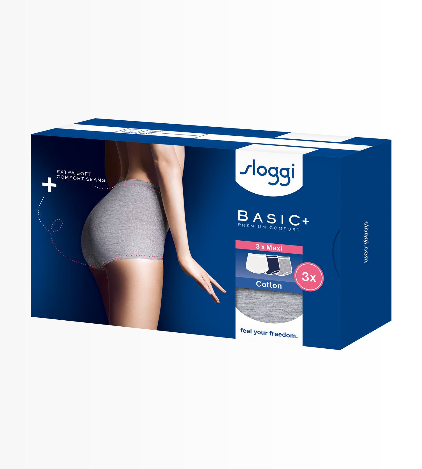מארז שלישיית תחתונים sloggi Basic+ Maxi