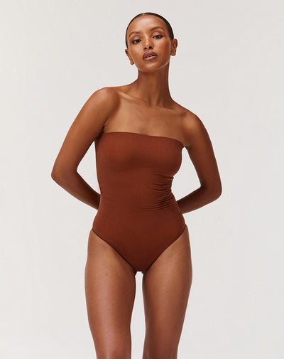 STRAPLESS BODYSUIT בגד גוף סטרפלס