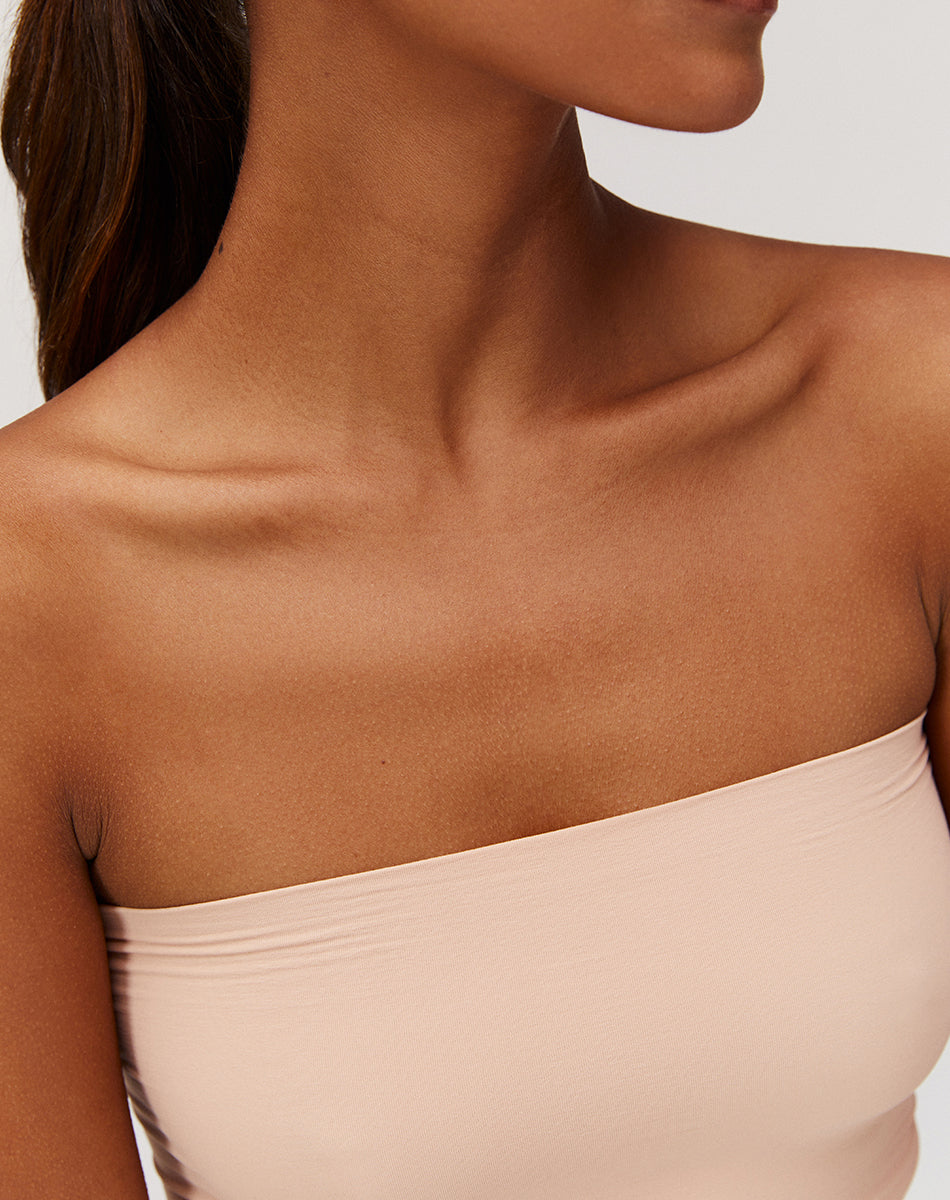 STRAPLESS BODYSUIT בגד גוף סטרפלס
