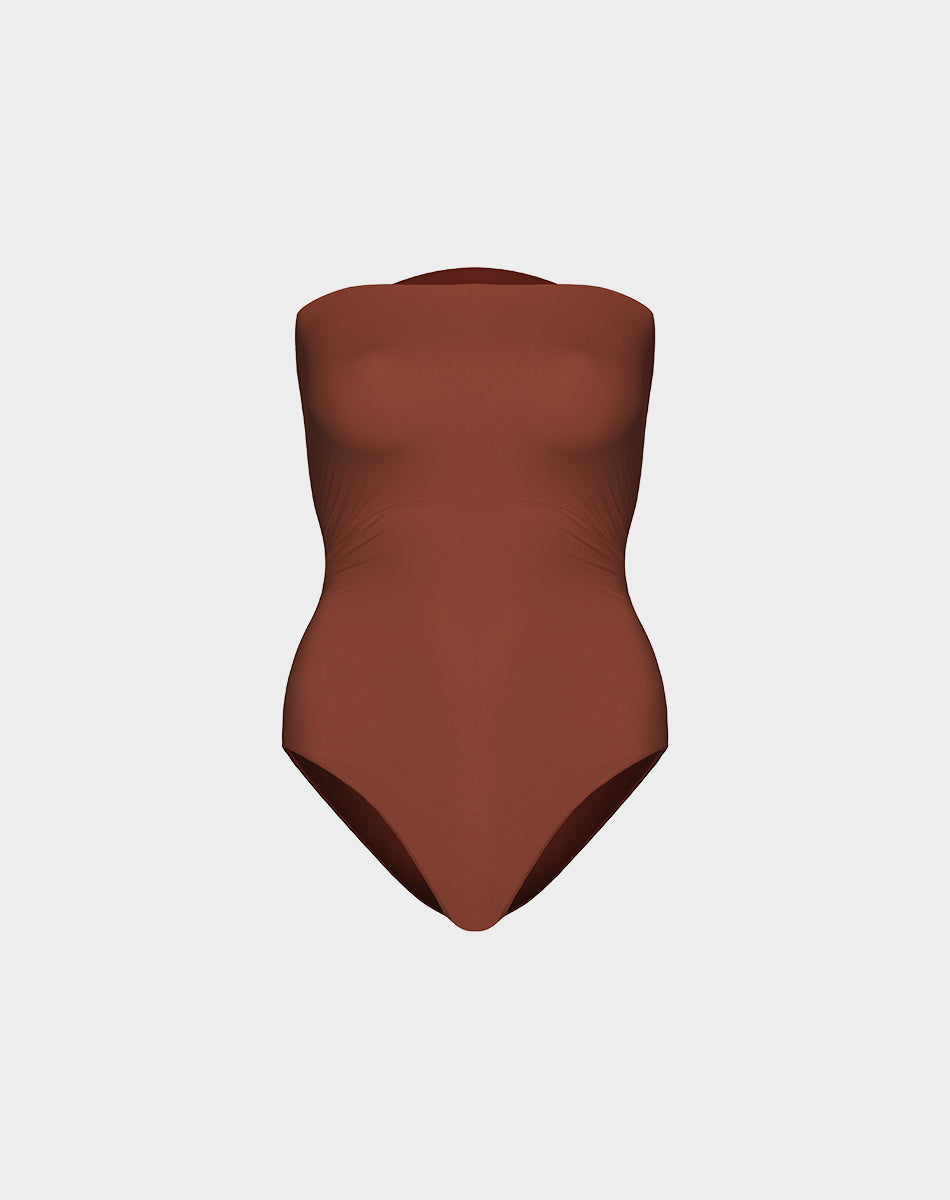 STRAPLESS BODYSUIT בגד גוף סטרפלס