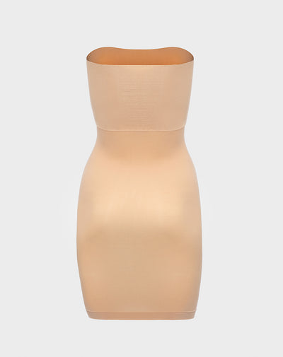 TUBE DRESS שמלת סטרפלס מחטבת