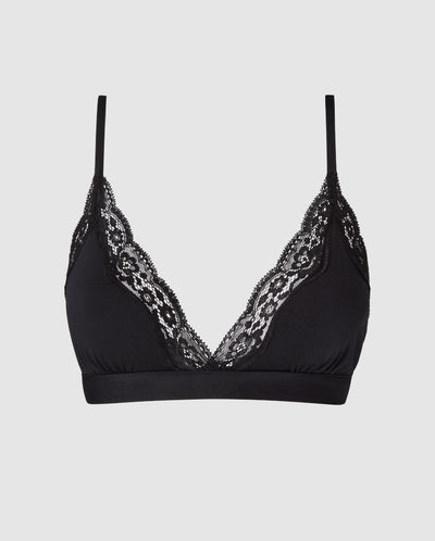 MICRO LACE TRIANGLE BRALETTE ברלט משולשים תחרה