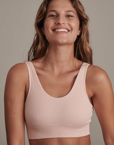 Ribbed Open Bralette חזיית ריב