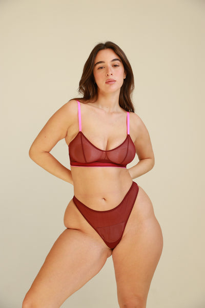 Mesh Thong תחתוני רשת בגזרת חוטיני