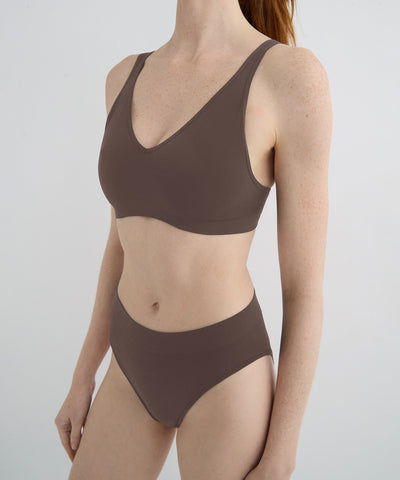 High Waist Brief מארז שלישיה תחתונים בגזרה גבוהה