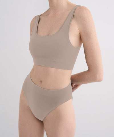 High Waist Brief מארז שלישיה תחתונים בגזרה גבוהה