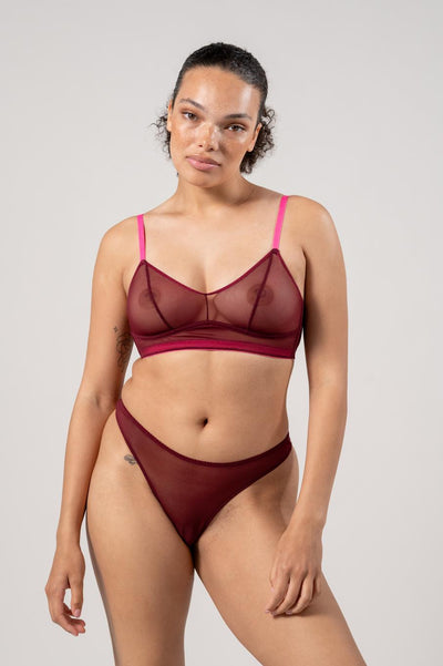 Mesh Thong תחתוני רשת בגזרת חוטיני
