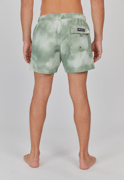 מכנסי בגד ים בהדפס טאי דאי - ירוק