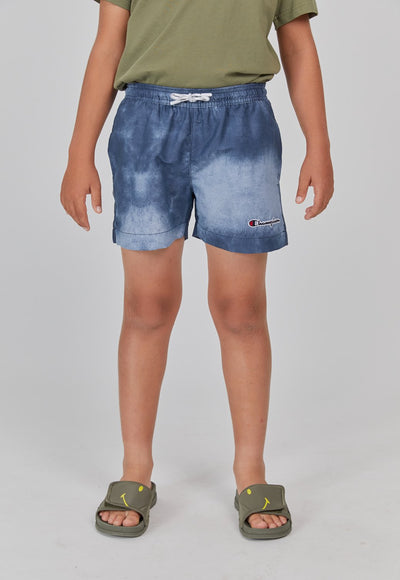 מכנסי בגד ים בהדפס טאי דאי ילדים - כחול