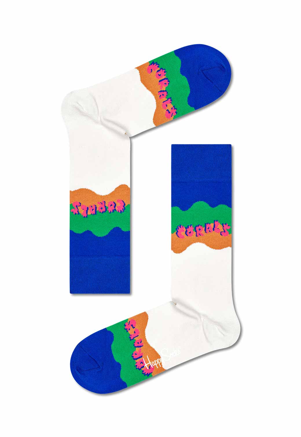 White Smoke זוג גרביים WWF HAPPY SOCKS