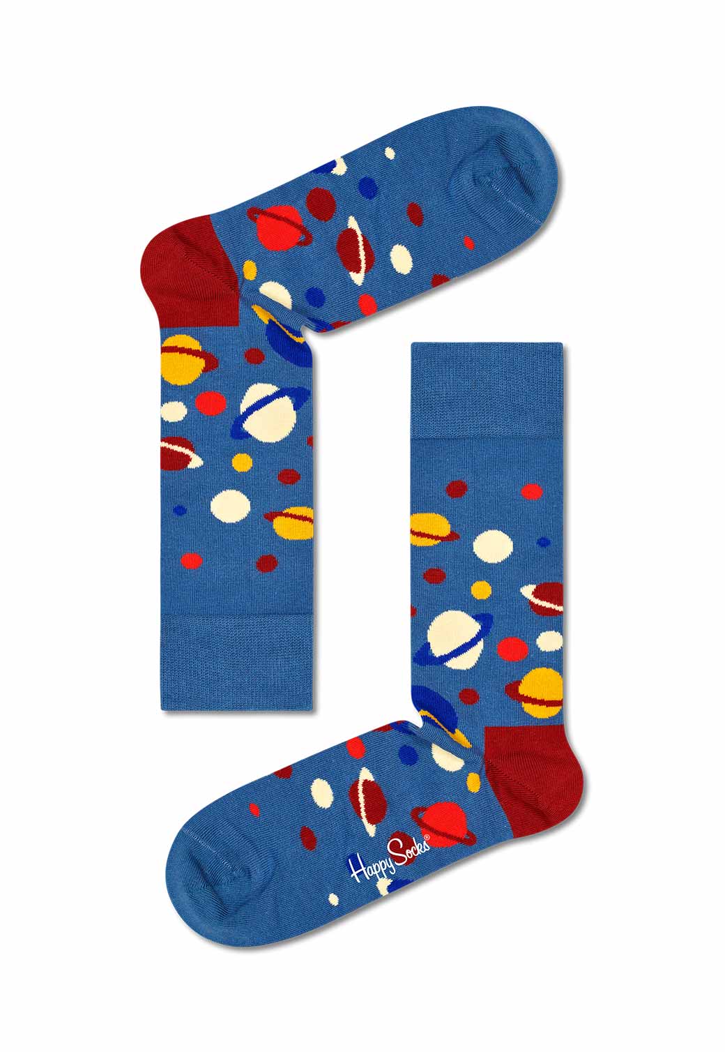 Dark Slate Blue מארז גרביים בהדפס חלל | 3 זוגות HAPPY SOCKS